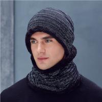 里博(leeb)男士夜间反光骑行毛帽子 加绒加厚保暖 百搭韩版针织帽