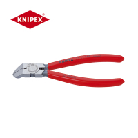 凯尼派克(KNIPEX)72 11 160 斜口钳 抛光 塑料套柄 45°弯头 160mm 切割类工具 钢