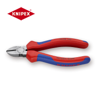 凯尼派克(KNIPEX)70 02 140 通用型斜口钳 抛光 双色手柄 140mm 切割类工具 钢