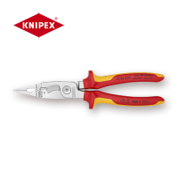 凯尼派克(KNIPEX)13 86 200 多功能电工钳 镀铬 绝缘双色手柄 切割类工具 钢