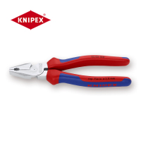 凯尼派克(KNIPEX)02 05 180 省力型钢丝钳 七寸 镀铬 双色手柄 180mm 切割