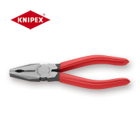 凯尼派克(KNIPEX)03 01 160 通用型钢丝钳 六寸 抛光 塑料套柄 160mm 切割类工具 钢