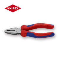 凯尼派克(KNIPEX)03 02 160 通用型钢丝钳 六寸 抛光 双色手柄 160mm 切割类工具 钢