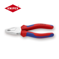 凯尼派克(KNIPEX)03 05 160 通用型钢丝钳 六寸 镀铬 双色手柄 160mm 切割类工具 钢