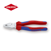 凯尼派克(KNIPEX)02 05 200 省力型钢丝钳 八寸 定制 镀铬 双色手柄 200mm