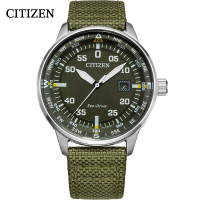 西铁城(CITIZEN)复古休闲军旅风男表BM7390-22X