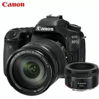 佳 能 EOS 80D相机 18-200MM IS镜头含包,读卡器,膜