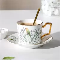 咖啡杯碟套装陶瓷拉花杯