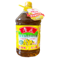 鲁花 5L 低芥酸特香菜籽油 非转基因原压榨特香菜籽油 5L/桶(桶)