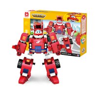 奥迪双钻 超级飞侠益智积木拼插儿童玩具5岁以上男孩女孩玩具乐迪变形消防车HA385005