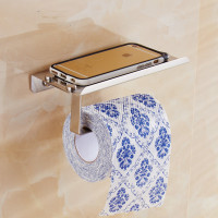不锈钢手机纸巾架厕所浴室创意厕纸架 手机纸巾架-亮光款