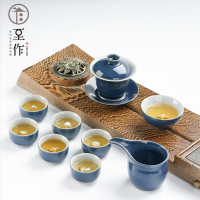 至作(ZHIZUO) 倾城茶壶套装-陶瓷带银饰 9件
