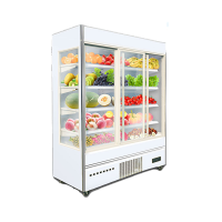 冰熊(bing xiong)FMG-N1600 超市风幕柜水果冷柜冰柜蔬菜冷藏柜冰柜商用展示柜玻璃冷柜风冷 1.6米蔬果