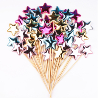 PU皮料五角星星 爱心 皇冠装饰插件50只装