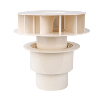 亚昌 PVC排水楼顶排装修建筑水管 塑料天台落水斗 虹吸雨水斗 DN75