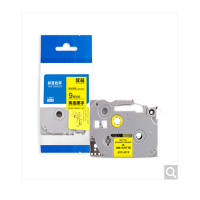 欣格 TZe -621标签色带RD-BR TZS621P黄底黑字适用兄弟标签机