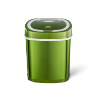 纳仕达 智能感应自动带盖自动翻盖卫生桶DZT-12-10 12L 橄榄绿 DZT-12-10