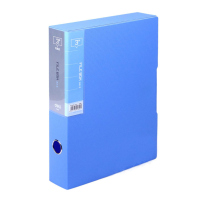 得力(deli) 5609 A4档案盒资料盒文件盒(A4/背宽55mm)5本/装蓝色
