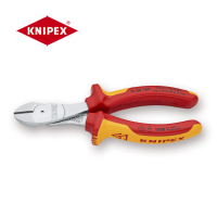 凯尼派克(KNIPEX)74 06 160 省力型绝缘斜口钳 镀铬 绝缘双色手柄 160mm 切割类工具 钢