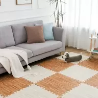 绿之源 地垫防滑垫儿童卧室拼接宝宝防滑爬行垫60*60CM4片 加厚脚垫泡沫榻榻米坐垫