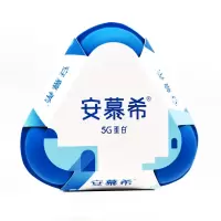 伊利 安慕希 5G蓝胖子 高端凝酪勺吃酸奶杯 125g*3杯x2组(共6杯)