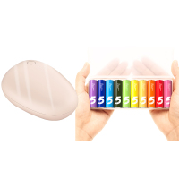 彩虹5号电池(10粒)+紫米暖手充电宝