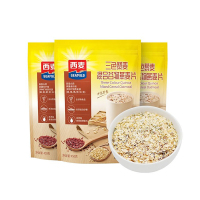 西麦三色藜麦谷物燕麦片450g袋装无蔗糖粗粮代餐食品冲饮饱腹营养早餐麦片