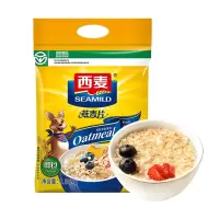 西麦 免煮即食燕麦片1980g袋装 无蔗糖冲饮 配牛奶谷物代餐麦片特惠装家庭装