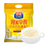 西麦 燕麦片 营养早餐食品 谷物代餐 即食 阳光早餐奶香营养700g(35g*20小袋)独立包装