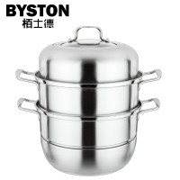 栢士德(BYSTON) 弗瑞顿蒸锅 马氏体不锈钢蒸锅 28公分蒸锅 带蒸片BST-093
