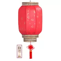 仿古红灯笼中秋春节装饰灯羊皮灯笼长40厘米 一对