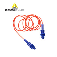 代尔塔(DELTAPLUS)103113 蓝色带线硅胶耳塞(包装数量 10副)