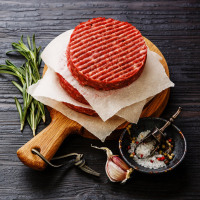 加厚1200g原切汉堡肉和牛肉汉堡饼10片儿童牛排肉uncle pete