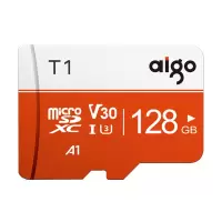 爱国者(aigo)T1(MicroSD)高速版存储卡 128GB