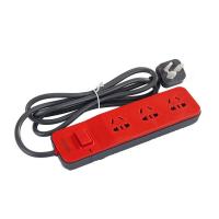 晨光时尚延长线插座三位1.8米AEA98648 三位 红色 AEA98648