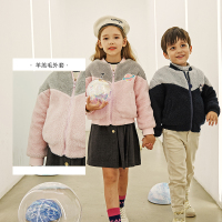 咕噜日记2020冬季新款男女童摇粒绒外套加绒加厚宝宝保暖上衣洋气