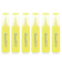 醒目荧光笔单头记号笔彩色6色水性标记笔 HP908色 6支装