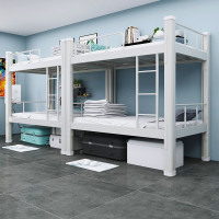 上下铺铁床学生宿舍加厚双层床钢架床高低床铁艺床加厚双人床