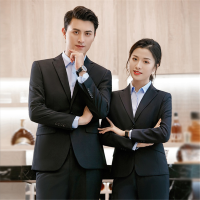 男女同款西服2020早秋时尚修身商务小西装 西服+裤子套装