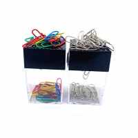 Zs-回形针收纳盒回形针筒 回形针盒 曲别针回收筒带磁性大头针图钉曲别针收纳盒 10个装