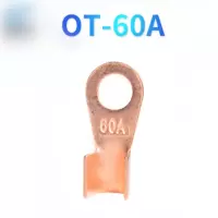 开口鼻 铜鼻子铜接线端子紫铜 铜鼻子线头 60A 20只（JT)