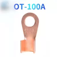 开口鼻 铜鼻子铜接线端子紫铜 铜鼻子线头 100A 20只 （JT)