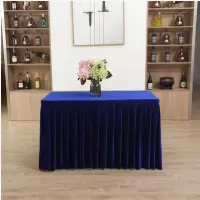 金丝绒 会议桌布 1800*800 蓝色
