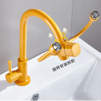 YKFIBER洗眼器实验室洗眼器水龙头化验室双口台面冲眼器紧急洗眼