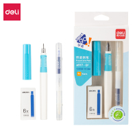 得力(WB)A917 矫姿钢笔(可擦纯蓝/笔壳浅蓝)1支