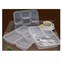 久格一次性餐盒(六格透明)加厚款 150个/箱