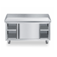 不锈钢操作台 带围边面点和面台储物柜