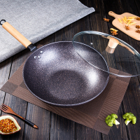 火象（Fire elephants）麦饭石原木蒸炒锅 HXG-CG071