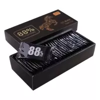 WQMD诺梵无糖纯黑巧克力88%可可原浆超苦110g/盒