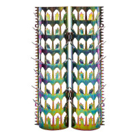 索伦德管道防爬刺防护刺钉全包围管道刺燃气排水防盗刺 LC07-4全包围直径110mm*高50cm